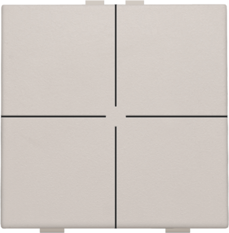 Bouton-poussoir quadruple pour niko home control light grey Niko Original