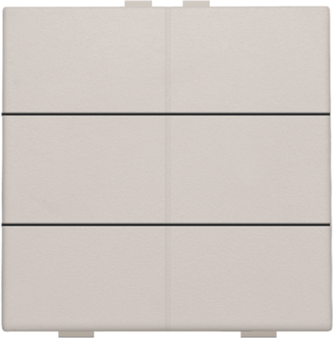 Bouton-poussoir sextuple pour niko home control light grey Niko Home Control