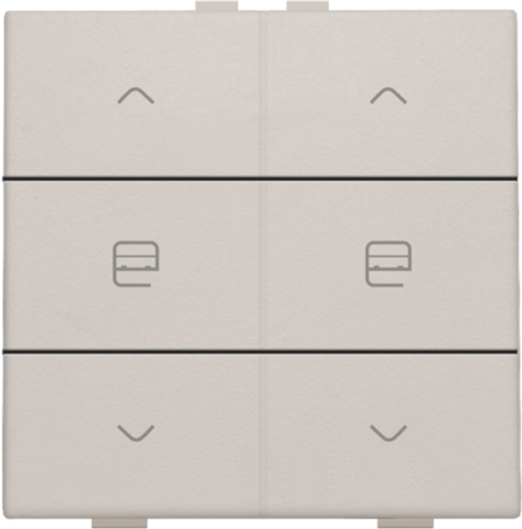 Commande de moteur double pour niko home control light grey Niko Home Control