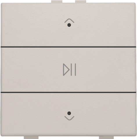 Commande audio simple avec led pour niko home control light grey Niko Home Control