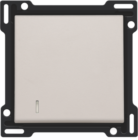 Set de finition avec voyant pr interrupteur/bouton-pouss. simple light grey