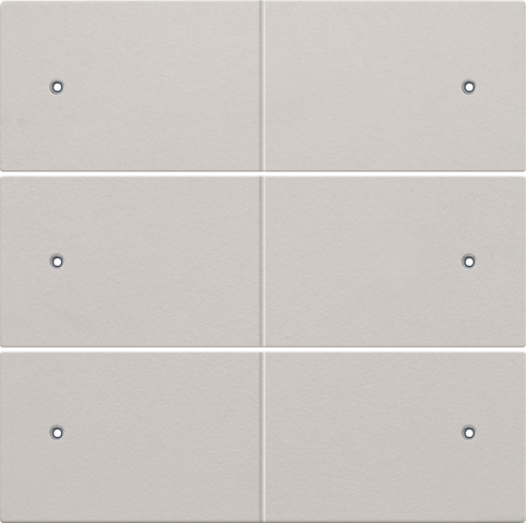 Set de finition bouton-pouss. sext. libre de potentiel 24v, led light grey Niko Original