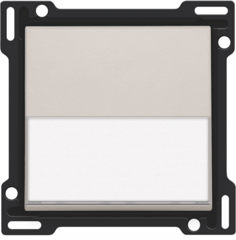 Set de finition avec étiquette pour interrupteur/bouton simple light grey