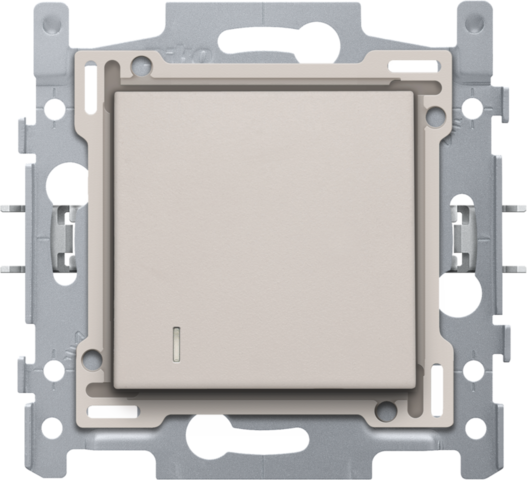 Interrupteur pour cartes d'hôtel 10a, assemblé, bornes à vis light grey