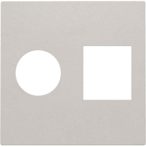 [NK102-65702] Set de finition connexion coax. simple et connection réseau rj45 light grey Niko Original