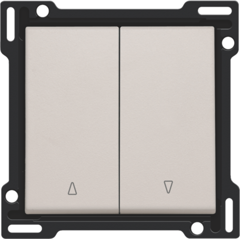 Set de finition bouton-poussoir double pour volets light grey Niko Original