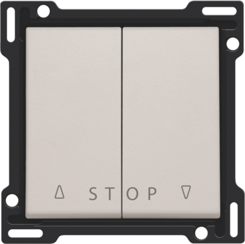 [NK102-65918] Set de finition bouton-poussoir double volets électronique light grey Niko Original