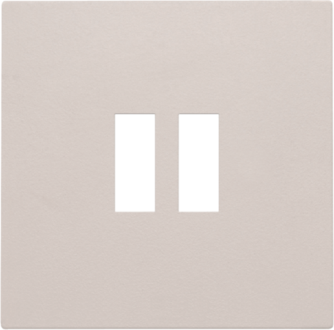 Set de finition double chargeur usb-a light grey Niko Pure