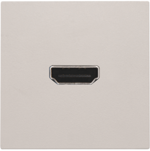 Set de finition avec prise hdmi/hdmi light grey Niko Original