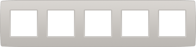 Plaque de recouvrement quintuple avec 71mm d'entraxe light grey Niko Original