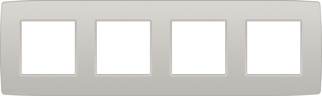 Plaque de recouvrement quadruple avec 71mm d'entraxe light grey Niko Original
