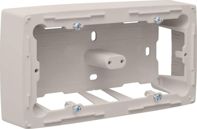 Boîte double en saillie pr les appareils à encast. niko original light grey Niko Original