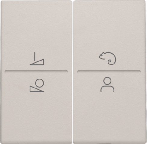 Set de finition pour commande led avec interrupteur sans fil light grey Niko Original