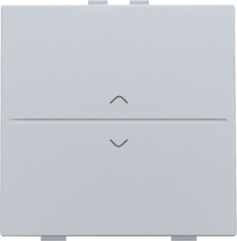 Touche simp. flèches pr interrupteur/bouton sans fil, 2 contacts sterling coated Niko Home Control