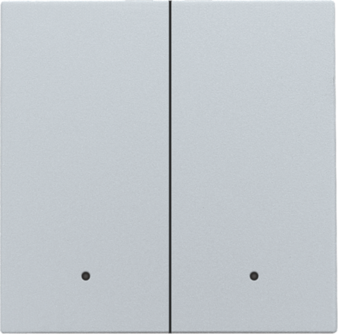 Set de finition interrupteur/bouton dbl électron., avec lentille sterling coated Niko Home Control