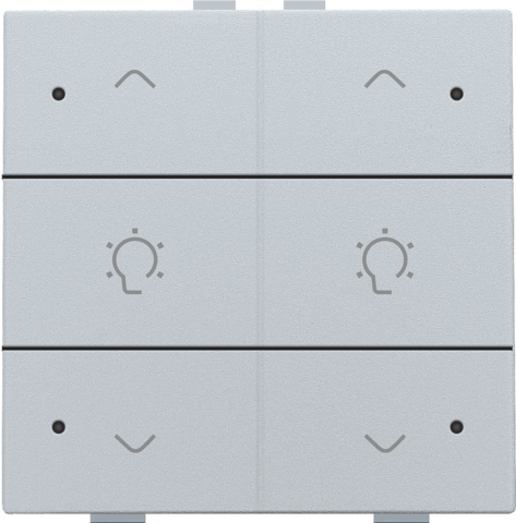 Commande de variateur double avec led pour niko home control Niko Home Control