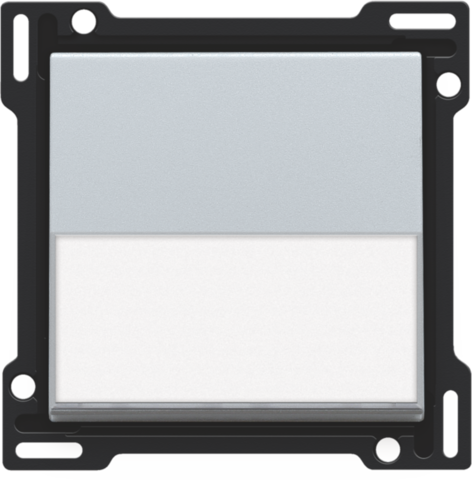 Set de finition avec étiquette pour interrupteur/bouton simple sterling coated