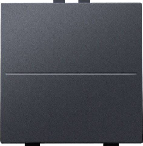 Touche simp. interrupteur/bouton-poussoir sans fil à 2 commandes anthracite coated Niko Home Control