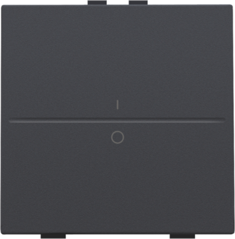 Touche simple i/0 pour interrupteur/bouton sans fil à 2 contacts anthracite coated Niko Home Control