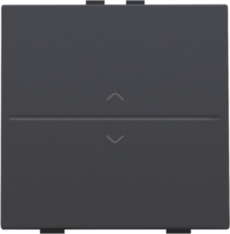 Touche simp. flèches pr interrupteur/bouton sans fil, 2 contacts anthracite coated Niko Home Control