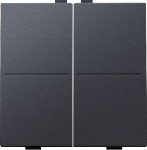 Touche double pour interrupteur/bouton sans fil à 4 commandes anthracite coated Niko Home Control
