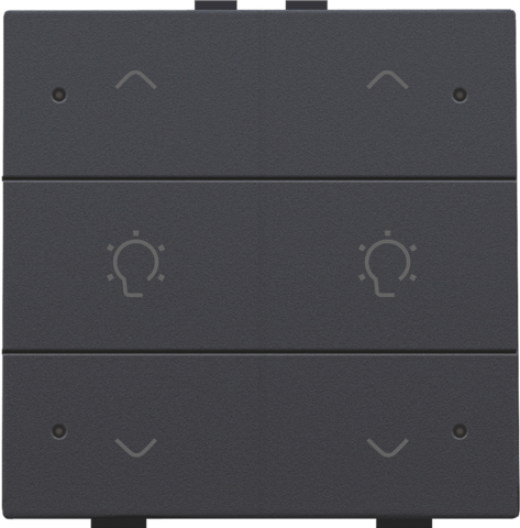 Commande de variateur double avec led pour niko home control Niko Home Control