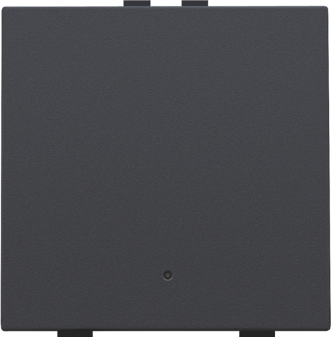 Bouton-poussoir simple avec led et capteurs de confort anthracite coated Niko Home Control