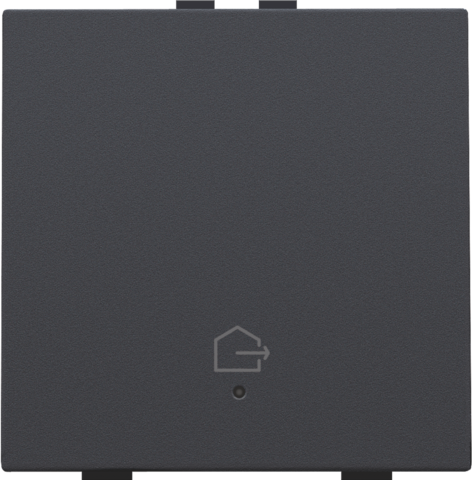 Bouton-poussoir simple avec led, capteurs de confort et symbole Niko Home Control