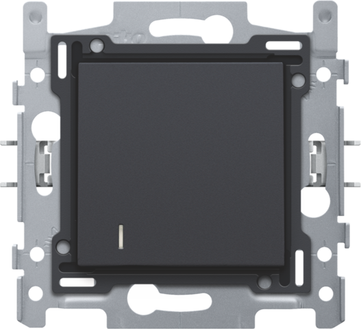 Interrupteur pour cartes d'hôtel 10a, assemblé, connexion rapide anthracite coated