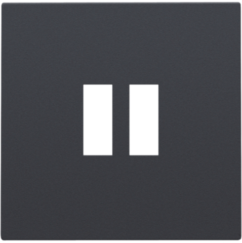 [NK122-68001] Set de finition double chargeur usb-a Niko Pure