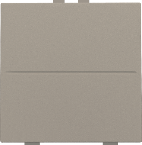 Touche simp. interrupteur/bouton-poussoir sans fil à 2 commandes bronze coated Niko Home Control