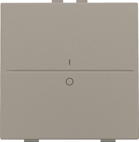 Touche simple i/0 pour interrupteur/bouton sans fil à 2 contacts bronze coated Niko Home Control