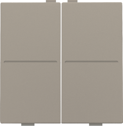 Touche double pour interrupteur/bouton sans fil à 4 commandes bronze coated Niko Home Control