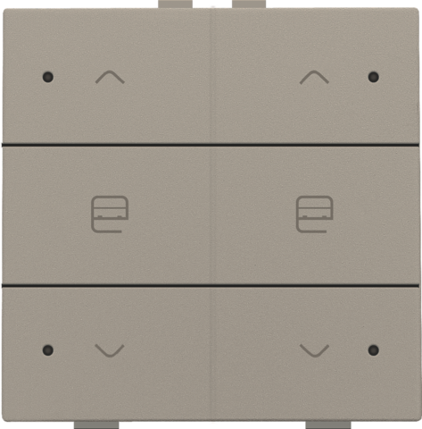 Commande de moteur double avec led pour niko home control Niko Home Control