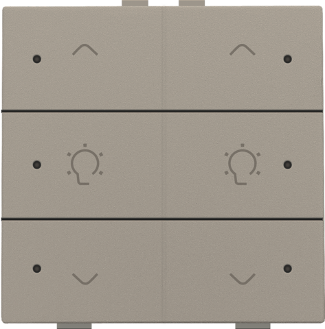 Commande de variateur double avec led pour niko home control Niko Home Control