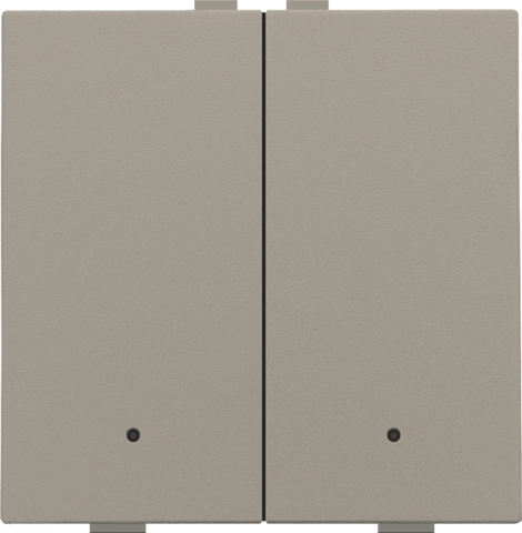 Bouton-poussoir double avec led et capteurs de confort Niko Home Control