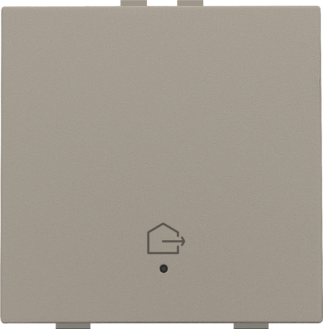 Bouton-poussoir simple avec led, capteurs de confort et symbole Niko Home Control