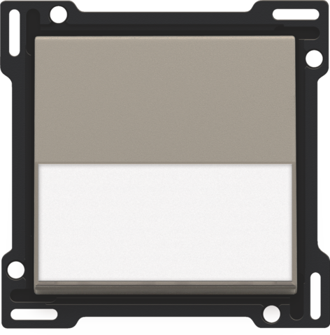 Set de finition avec étiquette pour interrupteur/bouton simple bronze coated