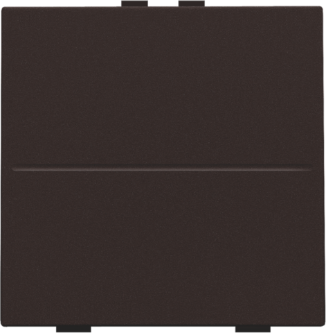 Touche simp. interrupteur/bouton-poussoir sans fil à 2 commandes dark brown coated Niko Home Control