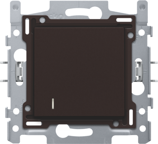 Interrupteur pour cartes d'hôtel 10a, assemblé, connexion rapide dark brown coated