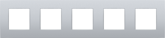 Plaque de recouvrement quintuple avec 71mm d'entraxe sterling coated Niko Intense