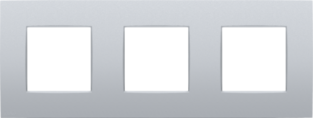 Plaque de recouvrement triple avec 71mm d'entraxe sterling coated Niko Intense