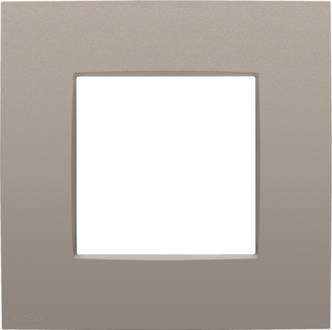 Plaque de recouvrement simple bronze coated Niko Intense