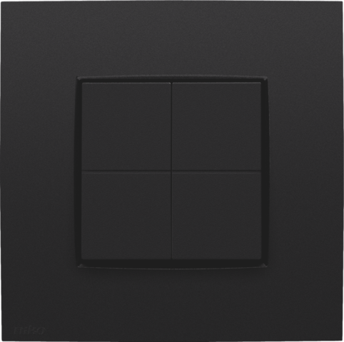 Variateur/interrupteur niko pour le système hue matt black coated Niko Intense