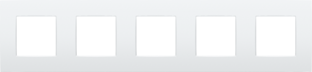 Plaque de recouvrement quintuple avec 71mm d'entraxe lunar white coated Niko Intense