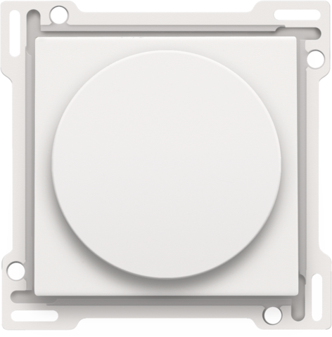 Finition variateur à bouton rotat./régul. vitesse, inc. bouton steel white coated Niko Pure