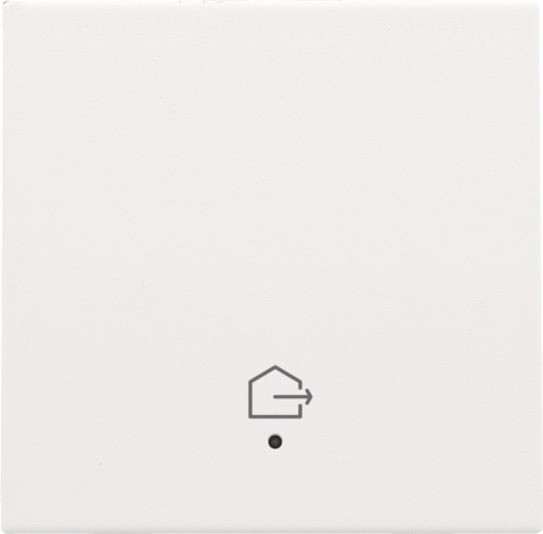 Set de finition avec lentille pour interrupteur simple connecté steel white coated Niko Home Control