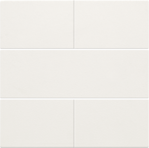 Set de finition bouton-pouss. quadruple, libre de potentiel 24v steel white coated Niko Pure