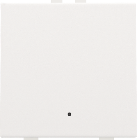 Bouton-poussoir simple avec led et capteurs de confort steel white coated Niko Home Control