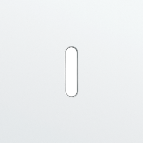 Plaque smpl pr 1 commut smpl,niko rocker steel white coated Niko Rocker